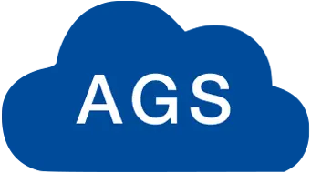 AGS IT-partner logo blå